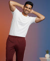 T.T. Men’s Cotton Blend | Solid Round Neck T-Shirt & Slim Fit Track Pants | Comfortable Casual Wear Co-ord Set for Men