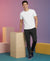 T.T. Men’s Cotton Blend | Solid Round Neck T-Shirt & Slim Fit Track Pants | Comfortable Casual Wear Co-ord Set for Men