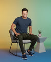T.T. Men’s Cotton Blend | Solid Round Neck T-Shirt & Slim Fit Track Pants | Comfortable Casual Wear Co-ord Set for Men