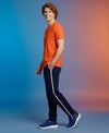 T.T. Men’s Cotton Blend | Solid Round Neck T-Shirt & Slim Fit Track Pants | Comfortable Casual Wear Co-ord Set for Men