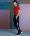 T.T. Men’s Cotton Blend | Solid Round Neck T-Shirt & Slim Fit Track Pants | Comfortable Casual Wear Co-ord Set for Men