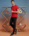 T.T. Men’s Cotton Blend | Solid Round Neck T-Shirt & Slim Fit Track Pants | Comfortable Casual Wear Co-ord Set for Men
