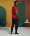 T.T. Men’s Cotton Blend | Solid Round Neck T-Shirt & Slim Fit Track Pants | Comfortable Casual Wear Co-ord Set for Men