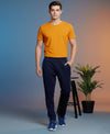 T.T. Men’s Cotton Blend | Solid Round Neck T-Shirt & Slim Fit Track Pants | Comfortable Casual Wear Co-ord Set for Men