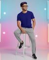 T.T. Men’s Cotton Blend | Solid Round Neck T-Shirt & Slim Fit Track Pants | Comfortable Casual Wear Co-ord Set for Men