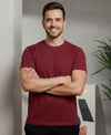 T.T. Men’s Cotton Blend | Solid Round Neck T-Shirt & Slim Fit Track Pants | Comfortable Casual Wear Co-ord Set for Men