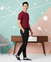 T.T. Men’s Cotton Blend | Solid Round Neck T-Shirt & Slim Fit Track Pants | Comfortable Casual Wear Co-ord Set for Men