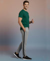 T.T. Men’s Cotton Blend | Solid Round Neck T-Shirt & Slim Fit Track Pants | Comfortable Casual Wear Co-ord Set for Men