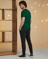 T.T. Men’s Cotton Blend | Solid Round Neck T-Shirt & Slim Fit Track Pants | Comfortable Casual Wear Co-ord Set for Men