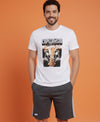 T.T. Men’s Cotton Blend | Printed Round Neck T-Shirt & Regular Fit Shorts | Casual Co-ord Set for Men