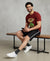 T.T. Men’s Cotton Blend | Printed Round Neck T-Shirt & Regular Fit Shorts | Casual Co-ord Set for Men
