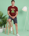 T.T. Men’s Cotton Blend | Printed Round Neck T-Shirt & Regular Fit Shorts | Casual Co-ord Set for Men
