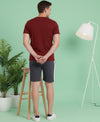T.T. Men’s Cotton Blend | Printed Round Neck T-Shirt & Regular Fit Shorts | Casual Co-ord Set for Men