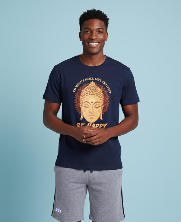 T.T. Men’s Cotton Blend | Printed Round Neck T-Shirt & Regular Fit Shorts | Casual Co-ord Set for Men