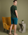 T.T. Men’s Cotton Blend | Printed Round Neck T-Shirt & Regular Fit Shorts | Casual Co-ord Set for Men