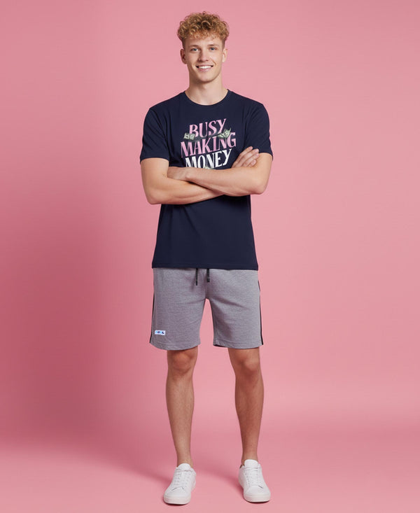 T.T. Men’s Cotton Blend | Printed Round Neck T-Shirt & Regular Fit Shorts | Casual Co-ord Set for Men