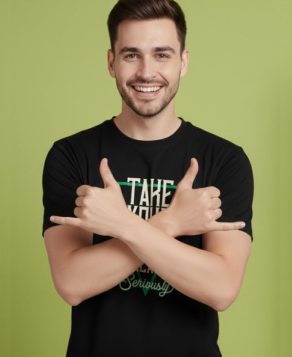 T.T. Men’s Cotton Blend | Printed Round Neck T-Shirt & Regular Fit Shorts | Casual Co-ord Set for Men