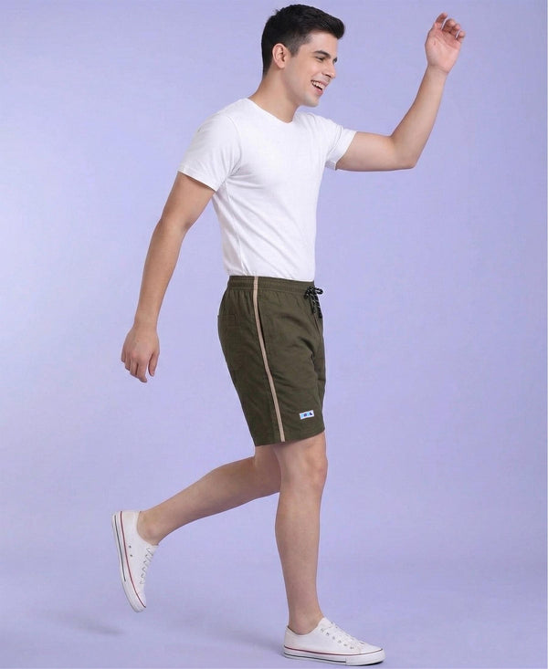 T.T. Men’s Cotton Blend | Solid Round Neck T-Shirt & Regular Fit Shorts | Casual Co-ord Set for Men