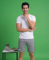 T.T. Men’s Cotton Blend | Solid Round Neck T-Shirt & Regular Fit Shorts | Casual Co-ord Set for Men