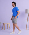 T.T. Men’s Cotton Blend | Solid Round Neck T-Shirt & Regular Fit Shorts | Casual Co-ord Set for Men