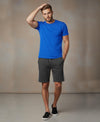 T.T. Men’s Cotton Blend | Solid Round Neck T-Shirt & Regular Fit Shorts | Casual Co-ord Set for Men