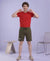 T.T. Men’s Cotton Blend | Solid Round Neck T-Shirt & Regular Fit Shorts | Casual Co-ord Set for Men