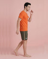 T.T. Men’s Cotton Blend | Solid Round Neck T-Shirt & Regular Fit Shorts | Casual Co-ord Set for Men