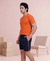 T.T. Men’s Cotton Blend | Solid Round Neck T-Shirt & Regular Fit Shorts | Casual Co-ord Set for Men