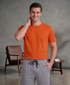 T.T. Men’s Cotton Blend | Solid Round Neck T-Shirt & Regular Fit Shorts | Casual Co-ord Set for Men