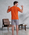 T.T. Men’s Cotton Blend | Solid Round Neck T-Shirt & Regular Fit Shorts | Casual Co-ord Set for Men