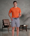 T.T. Men’s Cotton Blend | Solid Round Neck T-Shirt & Regular Fit Shorts | Casual Co-ord Set for Men