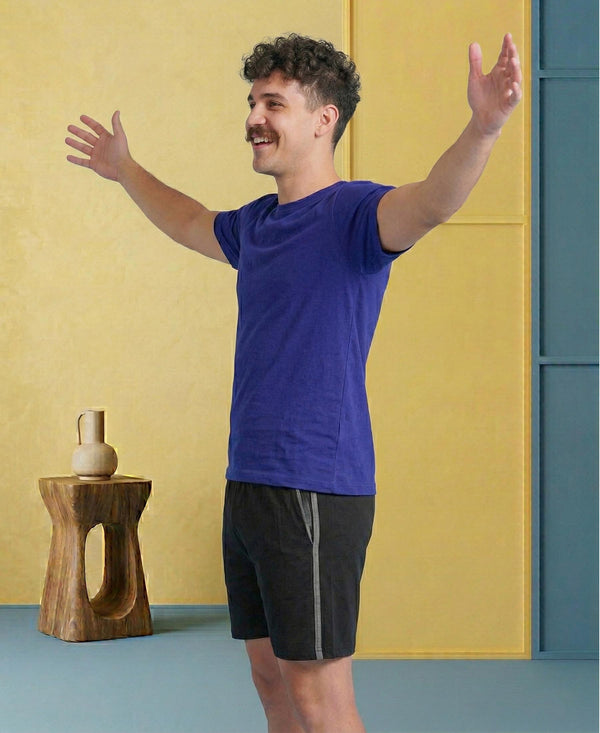 T.T. Men’s Cotton Blend | Solid Round Neck T-Shirt & Regular Fit Shorts | Casual Co-ord Set for Men