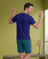T.T. Men’s Cotton Blend | Solid Round Neck T-Shirt & Regular Fit Shorts | Casual Co-ord Set for Men