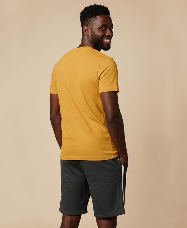 T.T. Men’s Cotton Blend | Solid Round Neck T-Shirt & Regular Fit Shorts | Casual Co-ord Set for Men