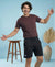 T.T. Men’s Cotton Blend | Solid Round Neck T-Shirt & Regular Fit Shorts | Casual Co-ord Set for Men