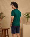T.T. Men’s Cotton Blend | Solid Round Neck T-Shirt & Regular Fit Shorts | Casual Co-ord Set for Men