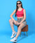 T.T. Women|Ribbed Crop Top|Sleeveless Round Neck Slim Fit Aesthetic Streetwear Top|Stretchable Cotton Fabric|Tshirt|Top||L.Pink