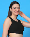 T.T. Women|Ribbed Crop Top|Sleeveless Round Neck Slim Fit Aesthetic Streetwear Top|Stretchable Cotton Fabric|Tshirt|Top||D.Green