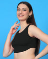 T.T. Women|Ribbed Crop Top|Sleeveless Round Neck Slim Fit Aesthetic Streetwear Top|Stretchable Cotton Fabric|Tshirt|Top||D.Green