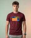 T.T. Men|Graphics Printed Tshirts For Men|Eco Friendly Fabric|Round Neck|Half Sleeves|Cotton Blended Tees For Men|Regular Fit|Big Print|Maroon