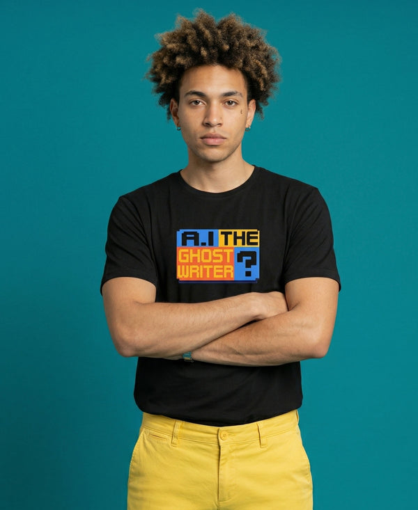 T.T. Men|Graphics Printed Tshirts For Men|Eco Friendly Fabric|Round Neck|Half Sleeves|Cotton Blended Tees For Men|Regular Fit|Big Print|Black