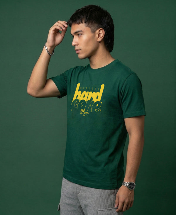 T.T. Men|Graphics Printed Tshirts For Men|Eco Friendly Fabric|Round Neck|Half Sleeves|Cotton Blended Tees For Men|Regular Fit|Big Print|Olive