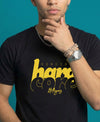 T.T. Men|Graphics Printed Tshirts For Men|Eco Friendly Fabric|Round Neck|Half Sleeves|Cotton Blended Tees For Men|Regular Fit|Big Print|Black