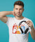 T.T. Men|Graphics Printed Tshirts For Men|Eco Friendly Fabric|Round Neck|Half Sleeves|Cotton Blended Tees For Men|Regular Fit|Big Print|White