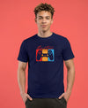 T.T. Men|Graphics Printed Tshirts For Men|Eco Friendly Fabric|Round Neck|Half Sleeves|Cotton Blended Tees For Men|Regular Fit|Big Print|Navy