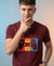 T.T. Men|Graphics Printed Tshirts For Men|Eco Friendly Fabric|Round Neck|Half Sleeves|Cotton Blended Tees For Men|Regular Fit|Big Print|Maroon