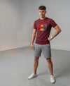 T.T. Men|Graphics Printed Tshirts For Men|Eco Friendly Fabric|Round Neck|Half Sleeves|Cotton Blended Tees For Men|Regular Fit|Big Print|Maroon