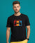 T.T. Men|Graphics Printed Tshirts For Men|Eco Friendly Fabric|Round Neck|Half Sleeves|Cotton Blended Tees For Men|Regular Fit|Big Print|Black