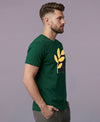 T.T. Men|Graphics Printed Tshirts For Men|Eco Friendly Fabric|Round Neck|Half Sleeves|Cotton Blended Tees For Men|Regular Fit|Big Print|Olive