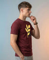 T.T. Men|Graphics Printed Tshirts For Men|Eco Friendly Fabric|Round Neck|Half Sleeves|Cotton Blended Tees For Men|Regular Fit|Big Print|Maroon